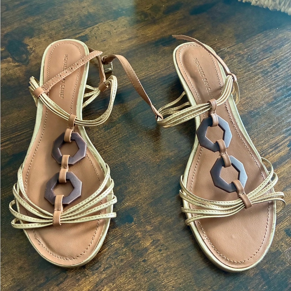 Montego Bay Club Brown Strappy Sandals